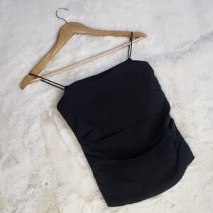 Padded Ruched Camisole String Top