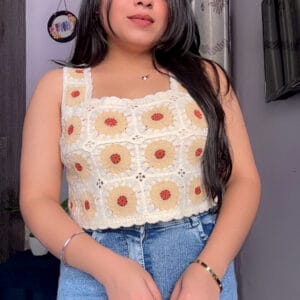 Floral Crochet Top