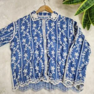 Pastel Embroidered Summer Shirt