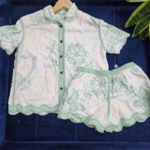 Summer Cotton Shirt Set